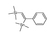 1-trimethylsilyl-2-phenyl-2-trimethylstannyl-ethene Structure