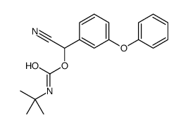[cyano-(3-phenoxyphenyl)methyl] N-tert-butylcarbamate结构式