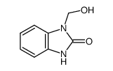 1-hydroxymethyl-1,3-dihydro-benzoimidazol-2-one结构式