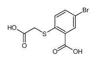 5-bromo-2-carboxymethylsulfanyl-benzoic acid Structure