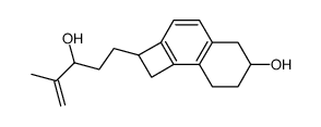 2-(3-Hydroxy-4-methyl-pent-4-enyl)-1,2,5,6,7,8-hexahydro-cyclobuta[a]naphthalen-6-ol结构式