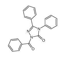 2-benzoyl-4,5-diphenyl-2,4-dihydro-[1,2,4]triazol-3-one结构式