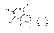 benzenesulfonic acid-(2,3,4,6-tetrachloro-phenyl ester) Structure