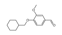 4-cyclohexylmethoxy-3-methoxybenzaldehyde Structure