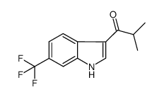 2-methyl-1-[6-(trifluoromethyl)-1H-indol-3-yl]-1-propanone Structure