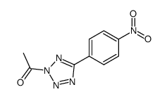 2-acetyl-5-(4-nitro-phenyl)-2H-tetrazole结构式