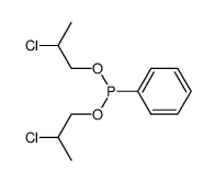 phenyl-phosphonous acid bis-(2-chloro-propyl ester) Structure