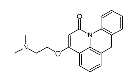 3-(2-Dimethylamino-ethoxy)-7H-pyrido[3,2,1-de]acridin-1-one结构式
