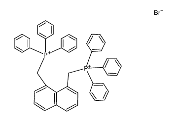 1,8-bis(triphenylphosphoniomethyl)naphthalene dibromide结构式