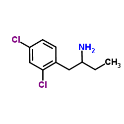 1-(2,4-dichlorophenyl)butan-2-amine结构式