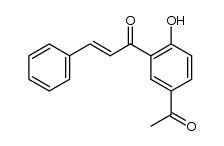 5'-acetyl-2'-hydroxy-trans-chalcone结构式