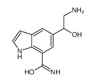 5-(1-hydroxy-2-aminoethyl)-1H-indole-7-carboxamide结构式