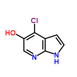 5-氯-1H-吡咯并[2,3-b]吡啶-4-醇结构式