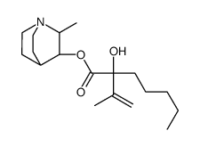 (2-methyl-1-azabicyclo[2.2.2]octan-3-yl) 2-hydroxy-2-prop-1-en-2-ylheptanoate Structure