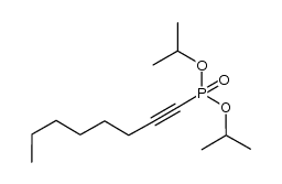 diisopropyl oct-1-yn-1-ylphosphonate结构式