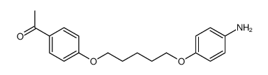1-[4-[5-(4-aminophenoxy)pentoxy]phenyl]ethanone结构式