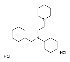 N-(cyclohexylmethyl)-N-(2-piperidin-1-ylethyl)cyclohexanamine,dihydrochloride结构式