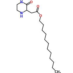 Dodecyl (3-oxo-2-piperazinyl)acetate Structure