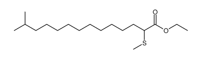 ethyl 13-methyl-2-(methylthio)tetradecanoate Structure