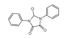 2-chloro-1,3-diphenylimidazolidine-4,5-dione结构式