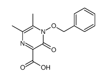 5,6-dimethyl-3-oxo-4-phenylmethoxypyrazine-2-carboxylic acid结构式