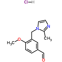 4-Methoxy-3-[(2-methyl-1H-imidazol-1-yl)methyl]benzaldehyde hydrochloride (1:1) picture