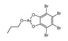 4,5,6,7-tetrabromo-2-propoxy-1,3,2-benzodioxarsole Structure