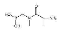 [[(2S)-2-aminopropanoyl]-methylamino]methylboronic acid结构式