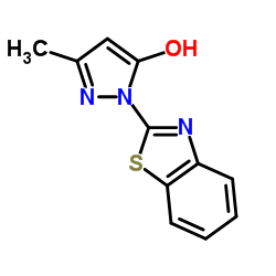 1-(1,3-Benzothiazol-2-yl)-3-methyl-1H-pyrazol-5-ol结构式