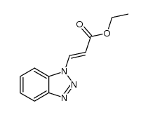 (E)-ethyl 3-(1H-benzo[d][1,2,3]triazol-1-yl)acrylate Structure