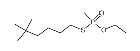 Methylthiophosphonsaeure-O-ethylester-S-(5,5-dimethyl-hexylester)结构式
