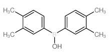 Bis(3,4-dimethylphenyl)borinic acid Structure
