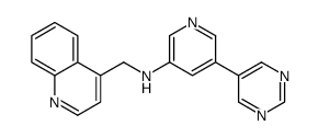 3-(4-METHYLQUINOLINYLAMINO)-5-(3-PYRIMIDINYL)PYRIDINE结构式