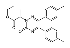 1,2,4-Triazine-2(3H)-acetic acid, 5,6-bis(4-methylphenyl)-alpha-methyl-3-oxo-, ethyl ester structure