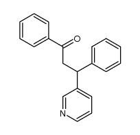 1,3-diphenyl-3-[3]pyridyl-propan-1-one结构式