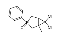 6,6-dichloro-1-methyl-3-phenyl-3-phosphabicyclo<3.1.0>hexane 3-oxide结构式