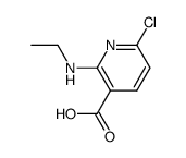 6-Chloro-2-ethylaminonicotinic Acid结构式