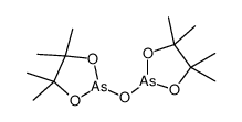 4,4,5,5-tetramethyl-2-[(4,4,5,5-tetramethyl-1,3,2-dioxarsolan-2-yl)oxy]-1,3,2-dioxarsolane结构式