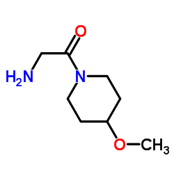 2-Amino-1-(4-methoxy-1-piperidinyl)ethanone结构式