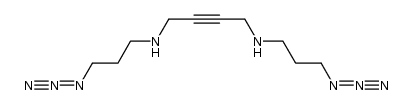 N1,N4-bis(3-azidopropyl)-1,4-diamino-2-butyne结构式