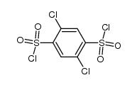 2,5-dichloro-benzene-1,4-disulfonyl chloride结构式