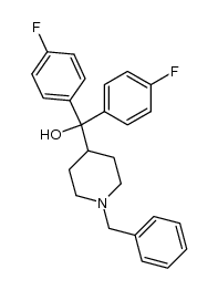 α,α-bis-(4-fluorophenyl)-1-(phenylmethyl)-4-piperidinemethanol结构式