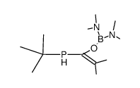 tert-butyl{1-bis(dimethylamino)boryloxy-2-methylprop-1-enyl}phosphine Structure