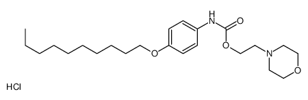 2-morpholin-4-ylethyl N-(4-decoxyphenyl)carbamate,hydrochloride Structure