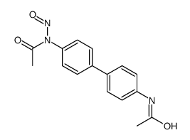 N-[4-[4-[acetyl(nitroso)amino]phenyl]phenyl]acetamide结构式