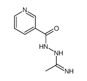 3-Pyridinecarboxylicacid,2-(1-iminoethyl)hydrazide(9CI)结构式