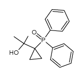 (1-(2-hydroxypropan-2-yl)cyclopropyl)diphenylphosphine oxide Structure