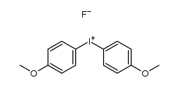 bis(4-methoxyphenyl)iodonium fluoride结构式