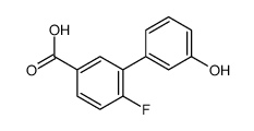 4-fluoro-3-(3-hydroxyphenyl)benzoic acid结构式