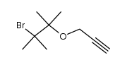 2-Bromo-2,3-dimethyl-3-(2-propyn-1-yloxy)butane Structure